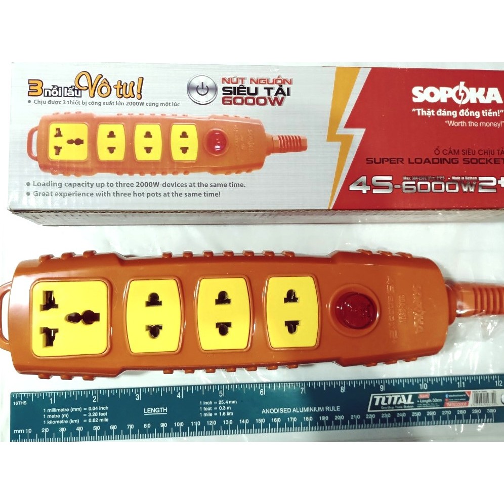 Ổ cắm Siêu chịu tải SOPOKA - 6000w