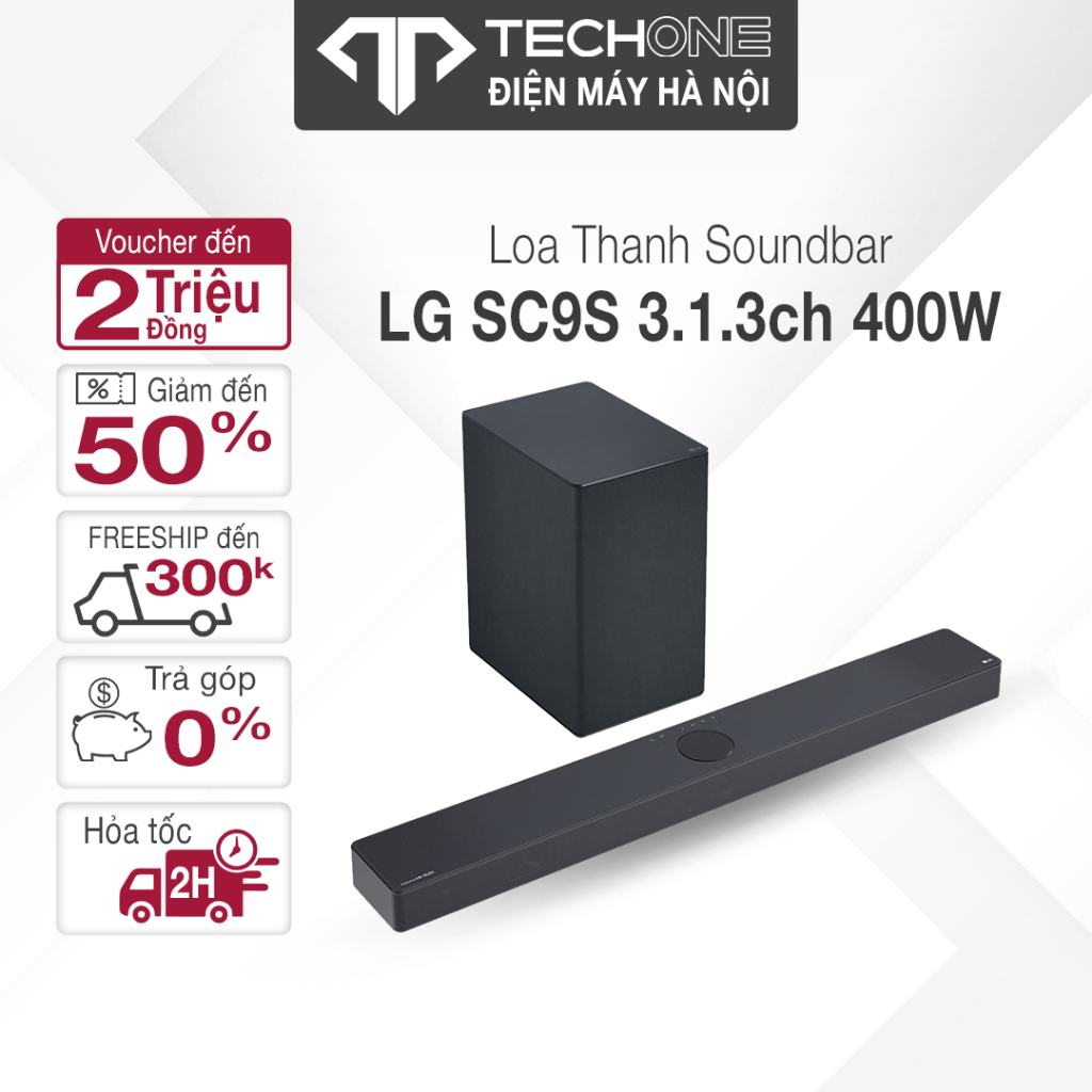 Loa Thanh Soundbar LG SC9S 400W 3.1.3CH Hàng Chính Hãng Bảo Hành 12 Tháng