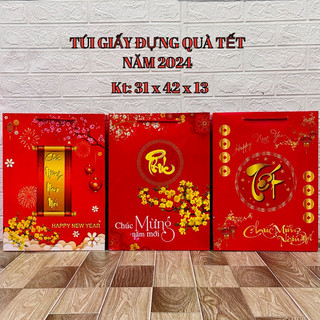10c túi chúc năm mới - túi giấy đựng quà tết