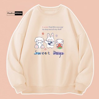 Áo Sweater Sweet Days Nam Nữ By PEABOO Unisex Chất Nỉ Lót Bông Form Rộng