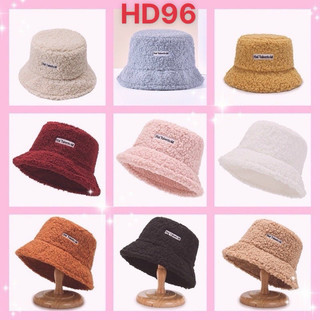 ❤️Nón Tai Bèo Lông Cừu Giả Vành Tròn❤️Mũ Bucket Len Hai TalentoM|hd96