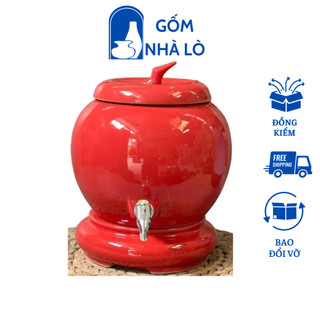 Bình nước gốm sứ, bình nước có vòi, bình nước gốm bát tràng, bình nước Gốm Nhà Lò