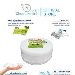 Combo 5 giấy vệ sinh cuộn lớn 2 lớp 600g an khang akc600 thế giới giấy 100% bột giấy nguyên sinh