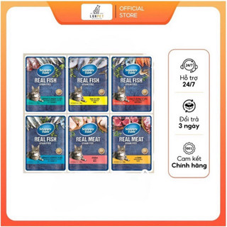 Pate Snappy Tom gói realfish, realmeat 85gr 6 vị