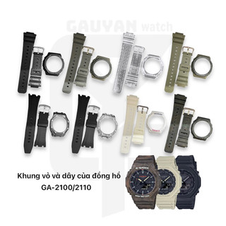 Khung vỏ và dây thay thế cho đồng hồ Casio Gshock GA-2100/2110