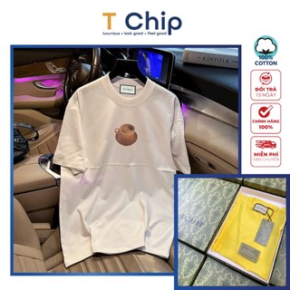(Full Box) Áo thun tay lỡ form rộng TChip Mã H270 - Áo thun nam nữ cổ tròn unisex nhiều màu lựa chọn Oversize in hình