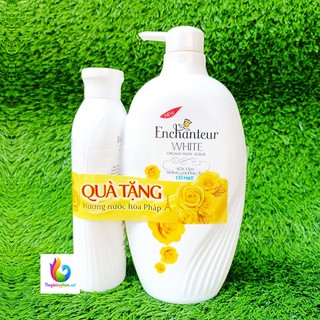 [Tặng Dưỡng Thể 150g]Sữa Tắm Enchanteur Trắng Da Có Hạt Charming 650g