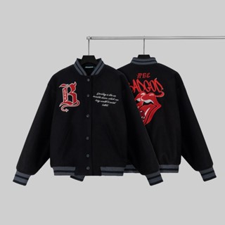 Áo khoác bomber varsity jacket The Bad God Bad Lips