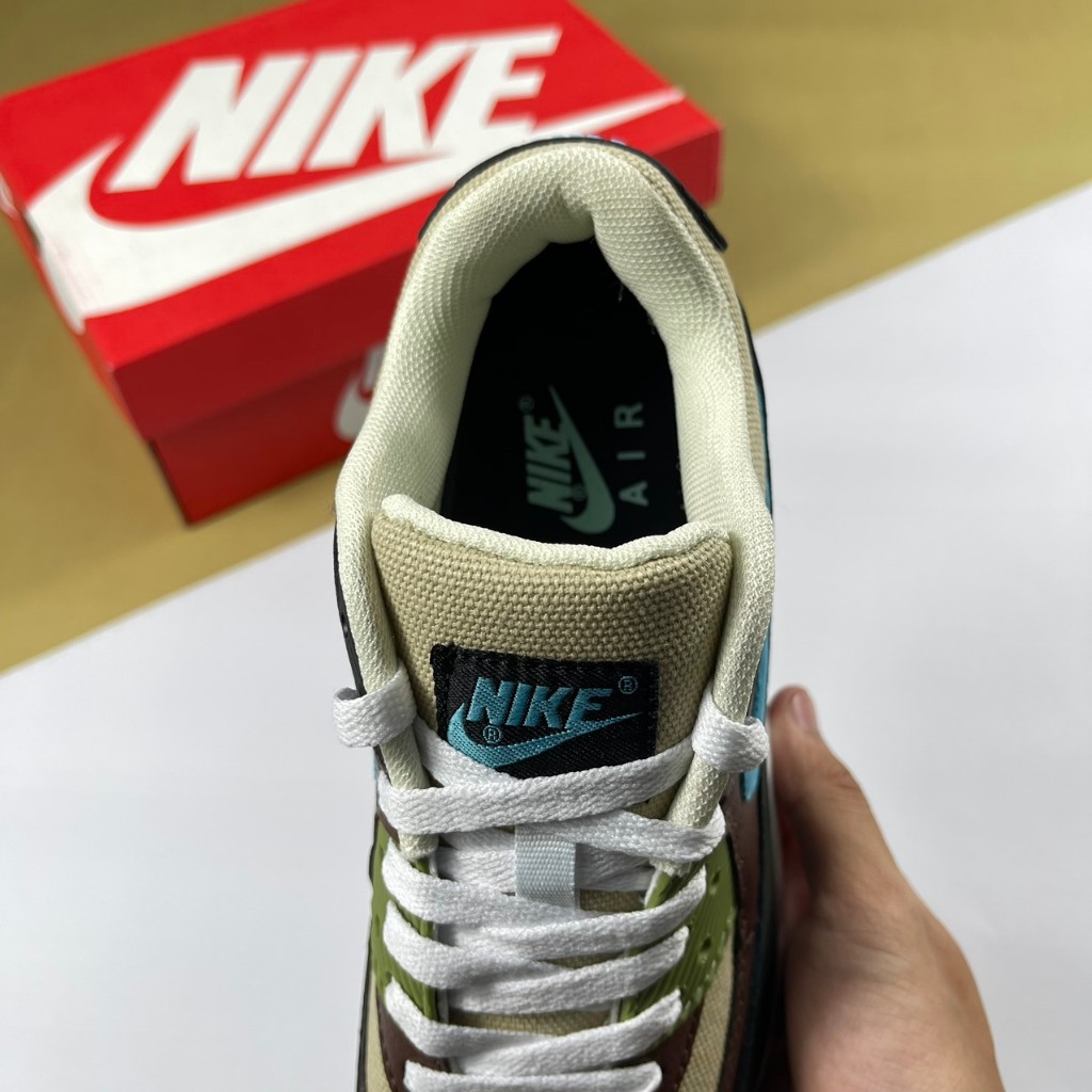 Giày Max 90 Rattan, Max 90 Nâu Xanh Rêu Kem - Than.Shoes
