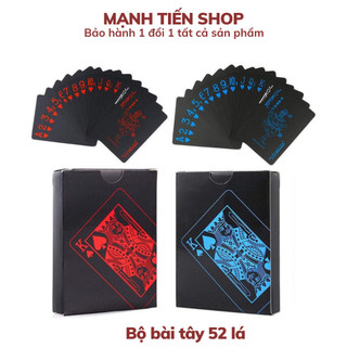 Bộ bài tây màu đen cao cấp 52 lá bài nhựa - Bộ bài poker