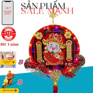 Bản TIẾNG VIỆT Dải Treo Thần Tài Lắc Đầu Gọi Tài Lộc ,Thần Tài Tết Cầu May Mắn, Tài Lộc