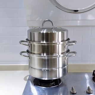 Bộ nồi xửng Chockmen inox 3 tầng 28cm ckm142