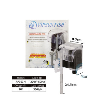 Lọc thác cho hồ cá nhỏ vipsun ap-303h
