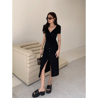 [HÀNG ĐẶT TRƯỚC] Đầm thun len xoắn eo #231