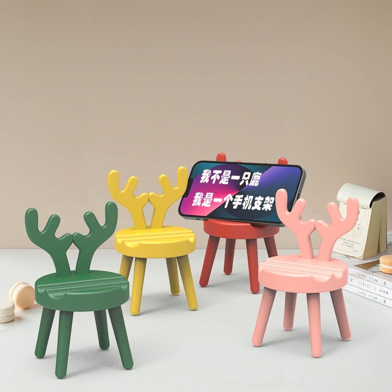 Kệ Kê Điện Thoại Hình Ghế Hình Tai Thỏ Pastel