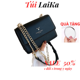 Túi xách nữ đeo chéo đeo vai túi nữ đẹp đi tiệc sang chảnh nhiều ngăn 2 màu Đen Trắng Laika TN01