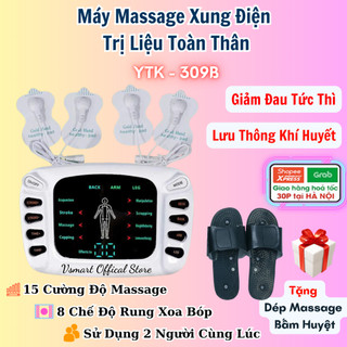 Máy massage trị liệu xung điện xoa bóp YTK-309B, Máy mát xa châm cứu điện xung toàn thân giảm đau nhức mỏi Hiệu Quả số 1