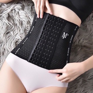 Đai nịt bụng sau sinh Latex M+ giảm mỡ bụng định hình siết eo mặc trong váy chống cuộn tạo