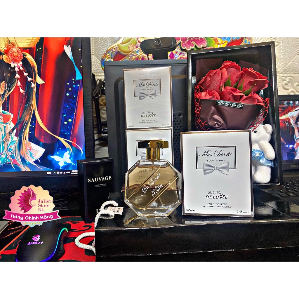 [CHÍNH HÃNG] Nước Hoa Cao Cấp Nữ Nhập DUBAI Shirley May Deluxe Miss Dorrie 100ml Vị Mademoiselle Floral Hoa Cỏ