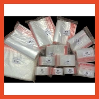 0.5 kg túi zip viền đỏ- Túi zipper chỉ đỏ