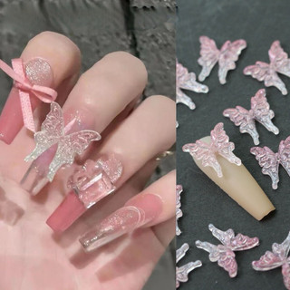 Charm bướm nhựa size to trang trí móng bán lẻ 1 con