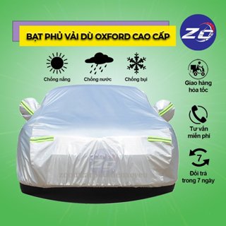 Bạt phủ ô tô xe hơi vải dù oxford cao cấp 3 lớp tráng bạc bền đẹp chống nắng mưa,bạc trùm chùm kín bảo vệ xe oto4,5,7chỗ