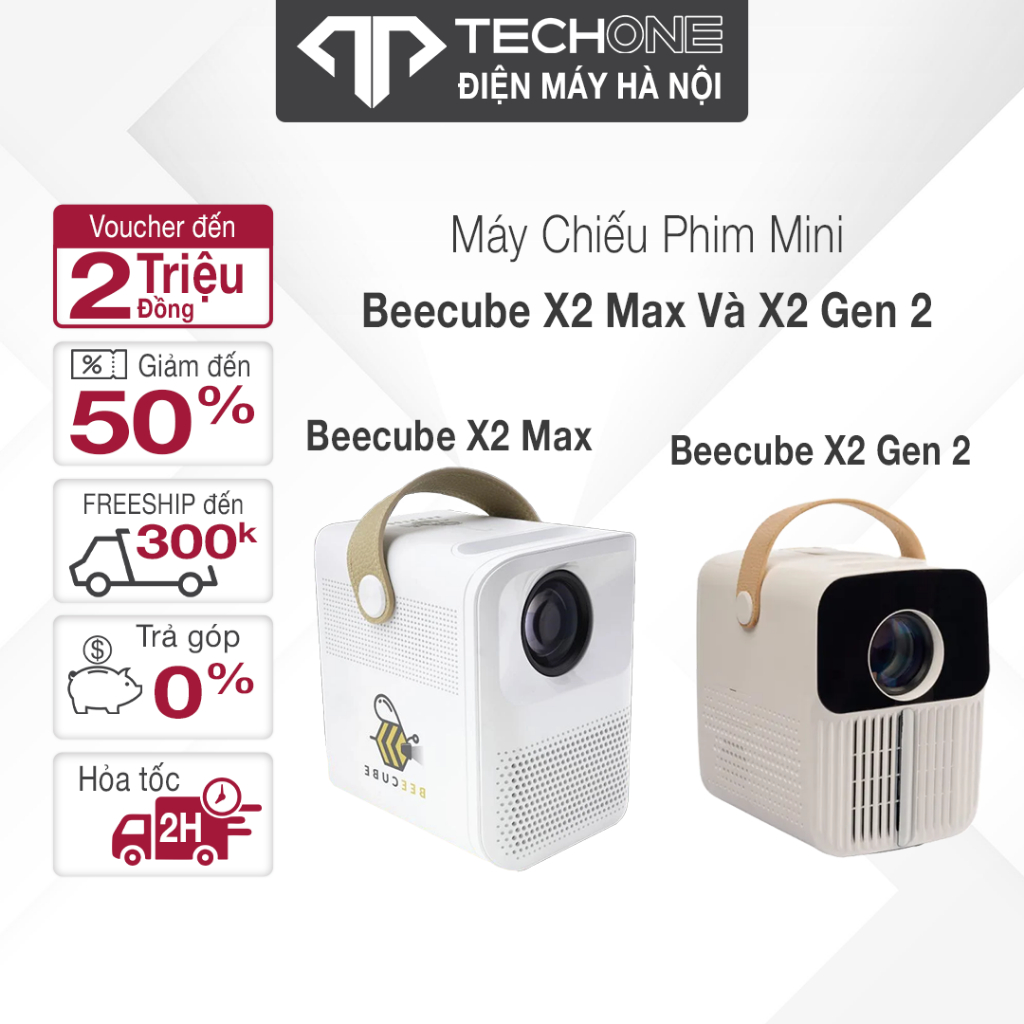 Máy Chiếu Mini BeeCube X2 MAX và X2 MAX GEN3 - Bảo Hành 12 Tháng Tặng Chân Máy Chiếu