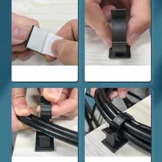 Gói 10 móc dán cố định dây điện