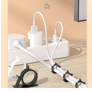 Gói 10 móc dán cố định dây điện