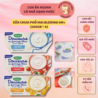 [AIR - Date T1/2025] Sữa Chua Phô Mai Bledina Nội Địa Pháp 4*100gr