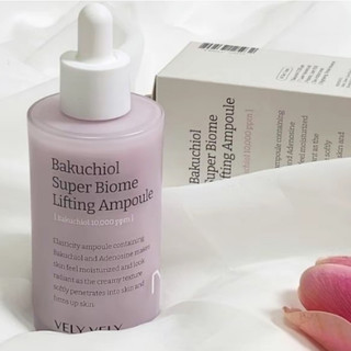 Bakuchiol 10,000ppm Super Biome Lifting Ampoule Vely Vely Dưỡng Da Căng Bóng, Giảm Nhăn (Chiết 50ml)
