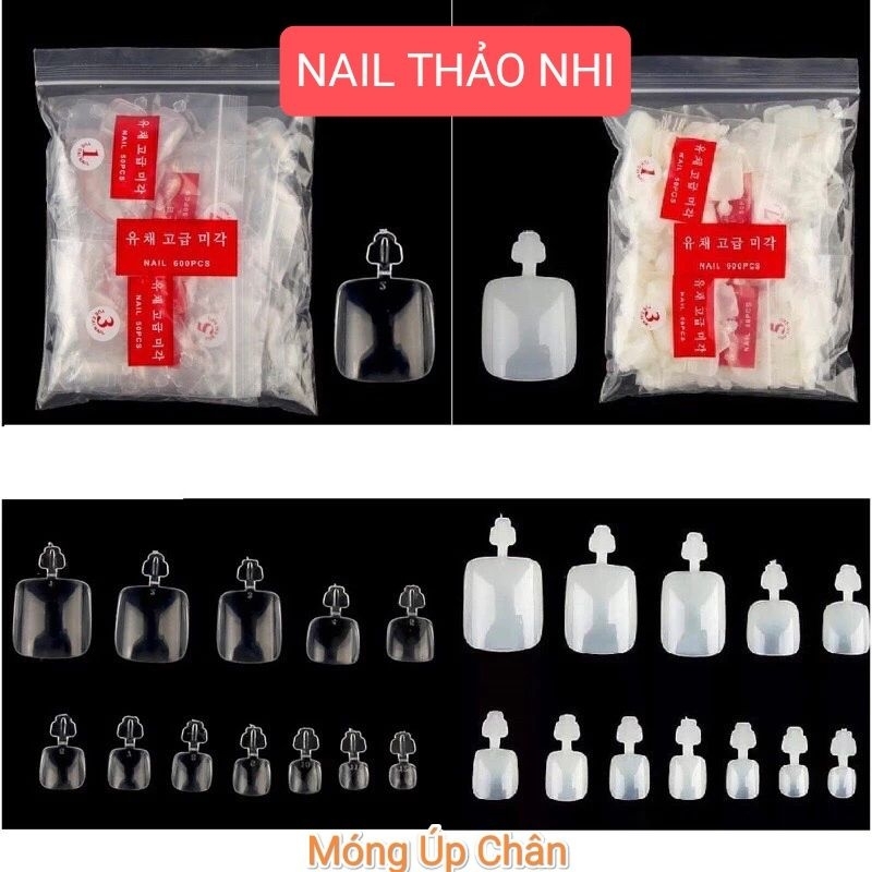 Móng Úp Chân, Đủ Size, Chuẩn Form (bịch 500pcs) NAIL THAO NHI
