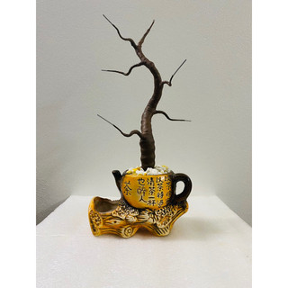 Gốc bonsai, thân cây giả làm cây hoa mai, hoa đào Tết