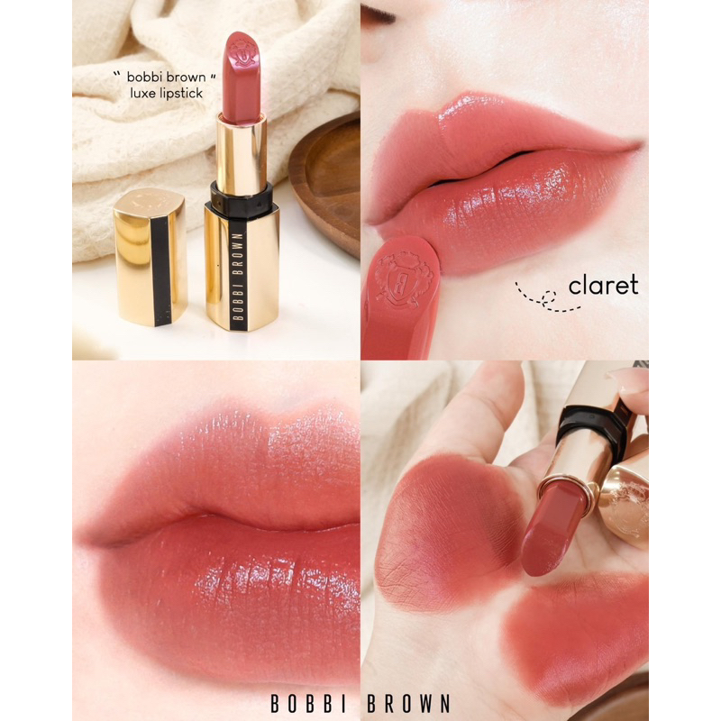 SON THỎI BOBBI BROWN LUXE LIPSTICK MÀU CLARET VÀ AFTERNOON TEA