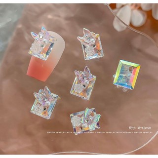 Đá holygram mix charm bưom mini đính móng