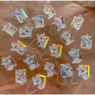 Đá holygram mix charm bưom mini đính móng