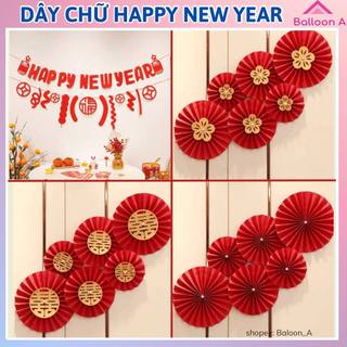 Dây treo trang trí tết, bóng happy new year - balloon_a