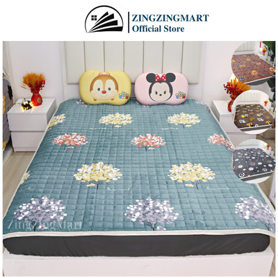 Thảm Nỉ Nhung Bông Tấm ZingZingMart Trải Nệm Nhiều Kích Thước - Mặt Sau Chống Trơn Trượt