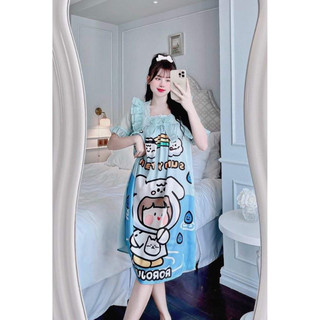 ĐẦM CỔ REN LỤA XƯỚC THIẾT KẾ ( 40-75ký)