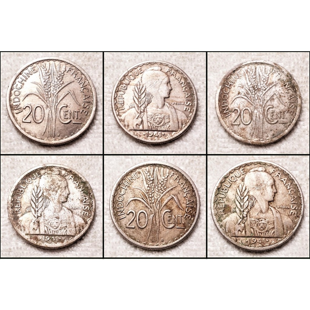 Xu 20 Cent Nữ Thần thời kỳ Đông Dương 1941