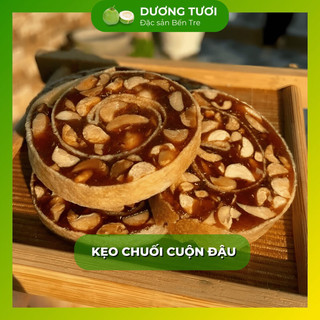 1kg kẹo chuối cuộn đậu phộng