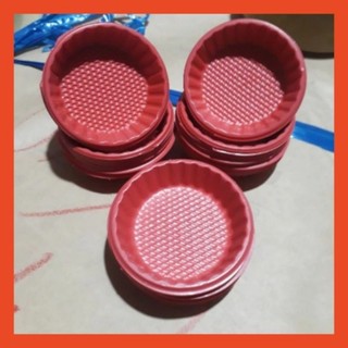 lốc 100 cái chén đựng tương màu đỏ