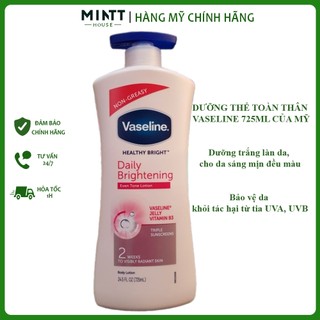Sữa dưỡng thể dưỡng trắng da Vaseline 725ml