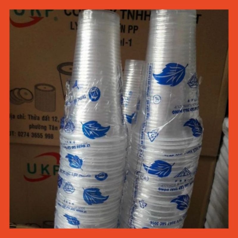 50 ly nhựa PP 600 ml có gân