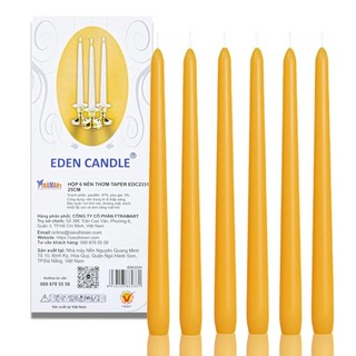 Hộp 6 nến thơm taper Eden Candle FTRAMART EDC2331 25cm (Cam)
