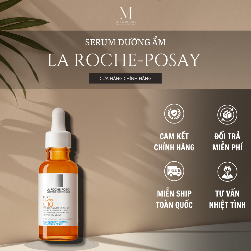 Serum La Roche Posay c10 chính hãng phục hồi làm sáng da vitamin C10 kích thích sản sinh collagen lọ 30ML