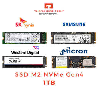 Ổ Cứng SSD M2 2280 NVMe Gen4 /Gen 3 256GB/512GB/1TB Samsung/SK hynix/Western Digital/Micron - Bảo Hành 3 Năm