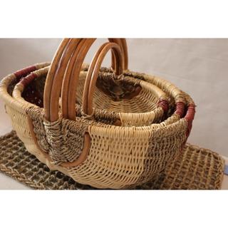 Giỏ picnic mây, giỏ mây tre đan picnic Vgreenart, giỏ có quai sách, giỏ mây tre đan xuất khẩu giá rẻ