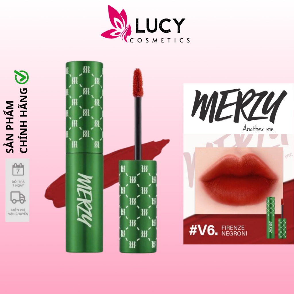 Son môi Merzy V6 Vỏ Xanh Lá - Son Merzy Another Me The First Velvet Tint V6