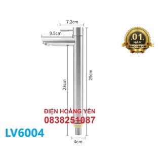 Lavabo điếu lạnh 30cm -Lavabo điếu tròn 30cm lạnh inox 304 - Vòi rửa chậu (lavabo) điếu lạnh tròn Inox SUS 304 3 tấc